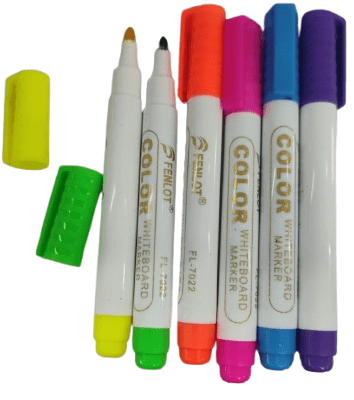 PLUMONES DE PIZARRA 6 COLORES