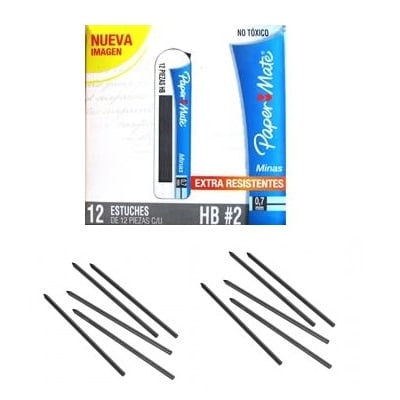 MINAS PAPER MATE 0.7MM HB Nº2