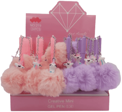 LAPIZ TINTA UNICORNIO POMPON