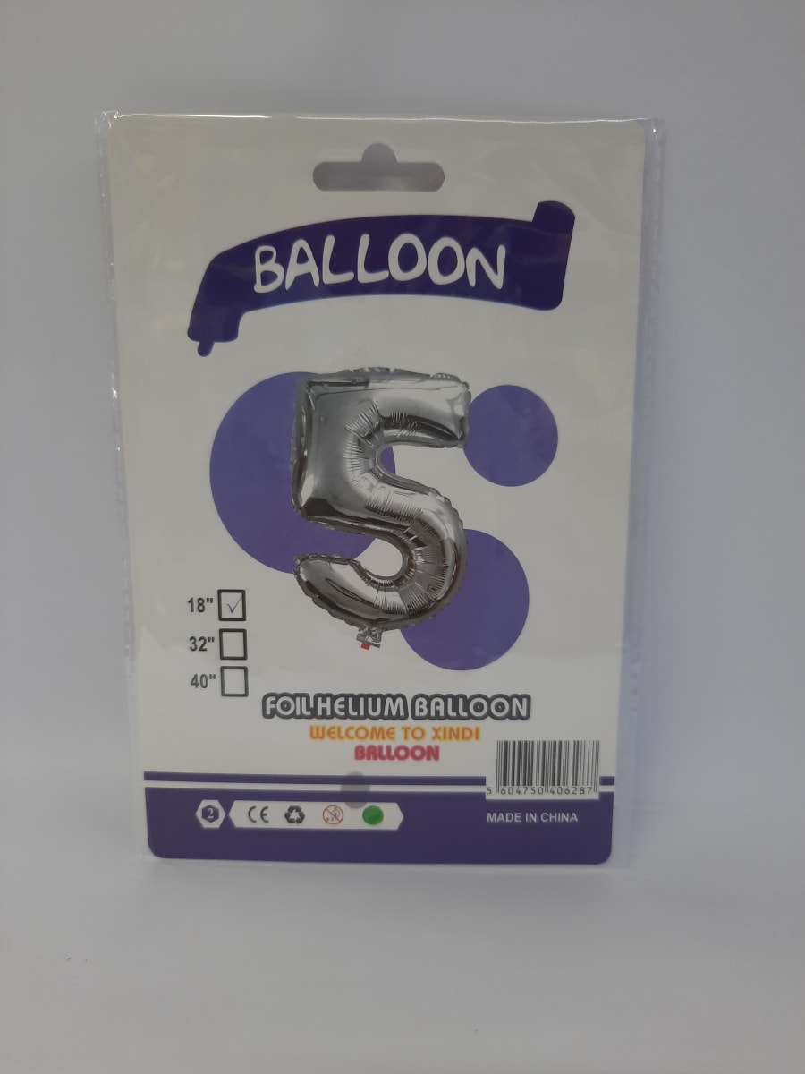 GLOBO METALICOS NUMEROS 0-9 18'' ALE-20SEP100 0