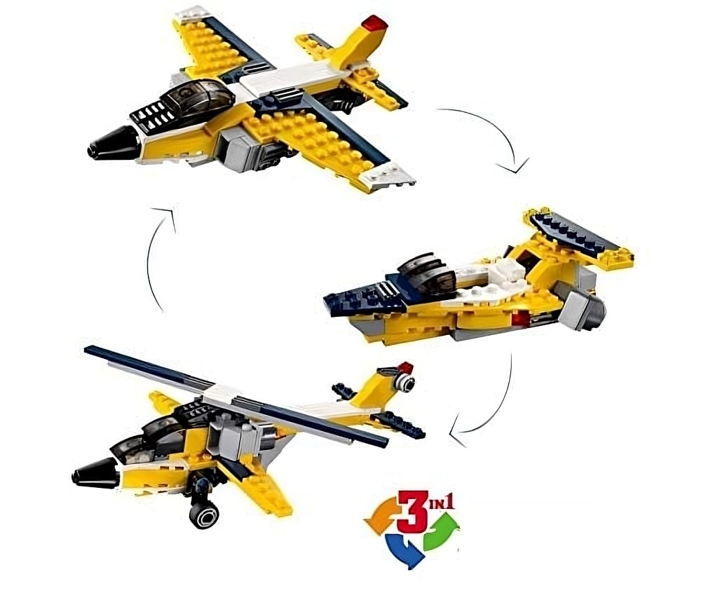 BLOQUE ARMABLE AVIÓN 130 PCS 31051