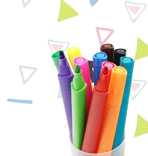 PLUMONES JUMBO TRIANGULAR  12 COLORES 0