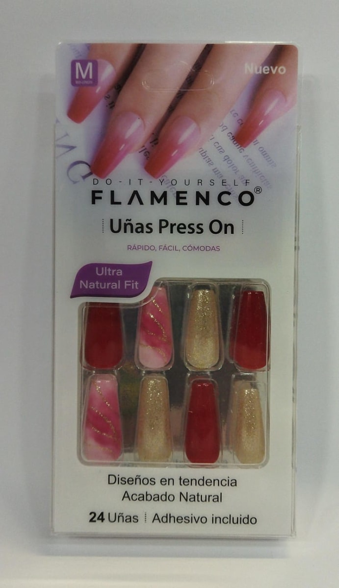 uñas postizas flamenco  mb008500-22-11-12-13-15-161