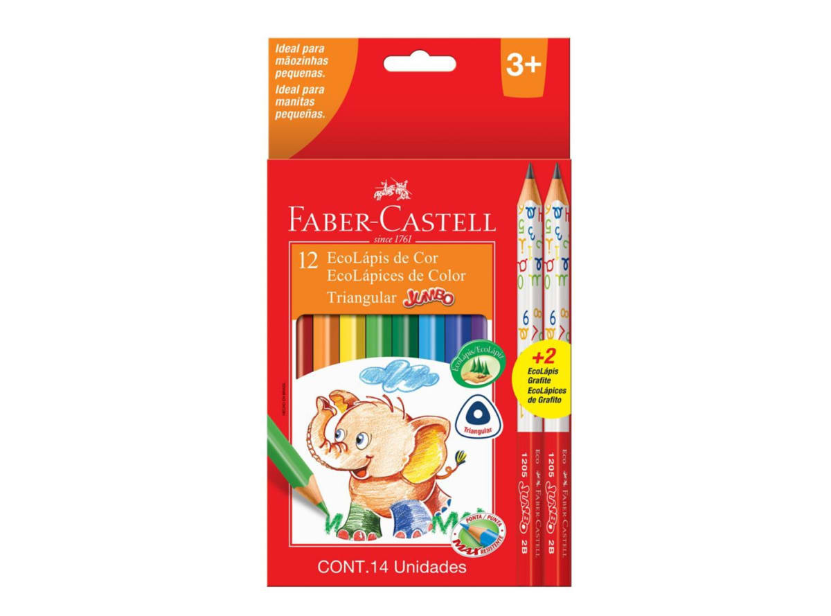 LAPIZ COLOR JUMBO FABER-CASTTEL 125012+2 1