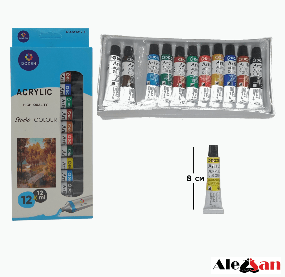 Acrilico Dozen 12uni 12ML2