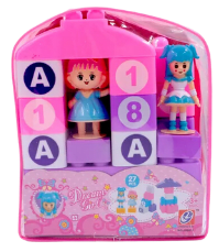 DIDACTICO JUGUETE BLOQUE ARMABLE PARADISE NIÑA 1