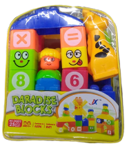 DIDACTICO JUGUETE BLOQUE ARMABLE PARADISE NIÑO 1