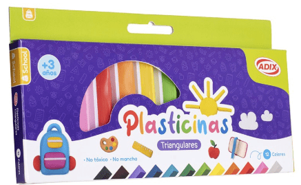 Plasticina Triangular ADIX 12col 0
