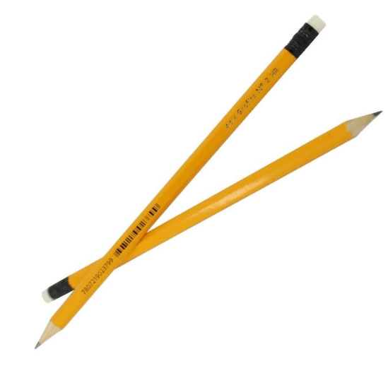 LAPÍZ GRAFITO HB N°2 CON GOMA 12 UNIDADES1