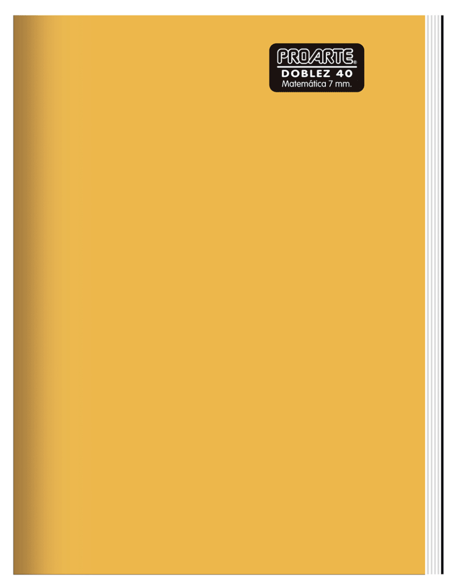 CUADERNO DOBLEZ PROARTE 40 HOJAS 7MM 1