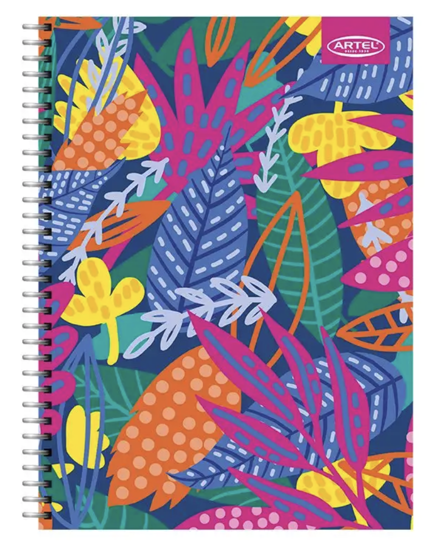 Cuaderno Triple Artel Floral 150hjs4