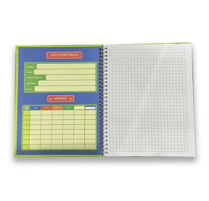 Cuaderno universitario Arte top tapa dura espiral 7mm 100hjs 426412