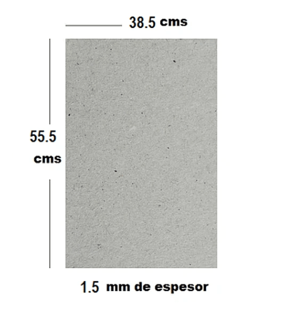Carton piedra gris 1.5mm 38.5x55.5cm 0