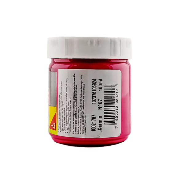 Tempera Artel 100ml Carmin1