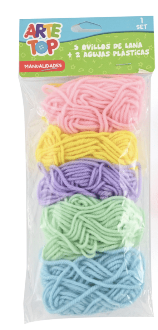 Lana arte top 5 colores pastel 0