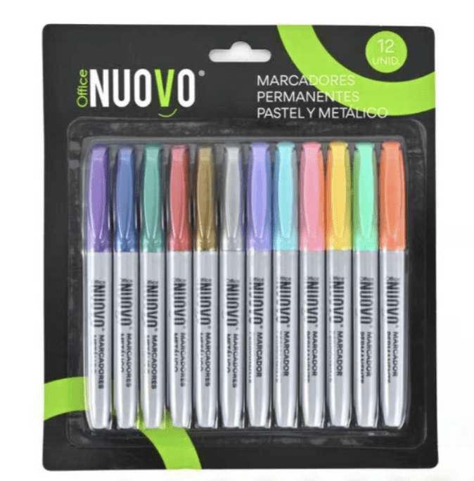 Plumon permanente Nuovo pastel 12uni 0
