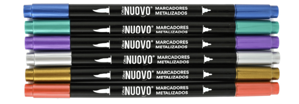 Plumon doble punta metálico Nuovo 6uni2