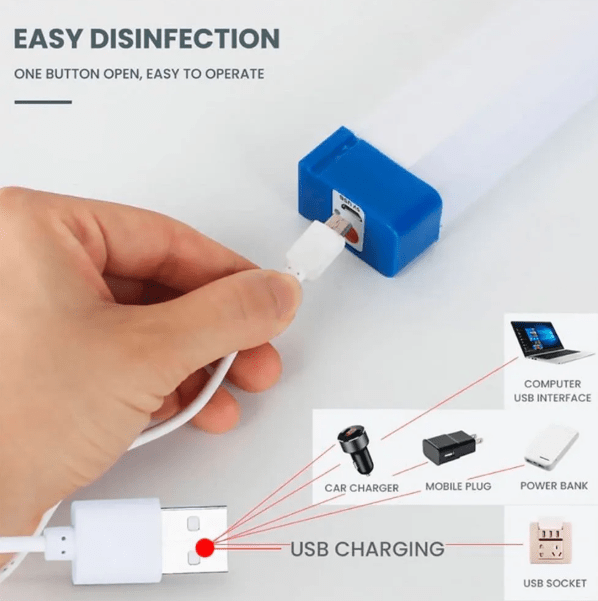Tubo florecente recargable USB 70cm2