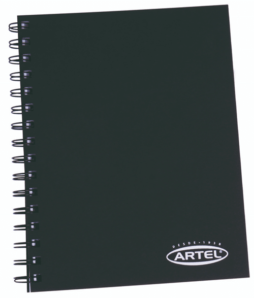 Croquera artel tapa negra 16x21 80 hojas 0