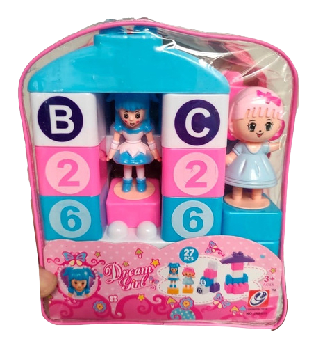 DIDACTICO JUGUETE BLOQUE ARMABLE PARADISE NIÑA1