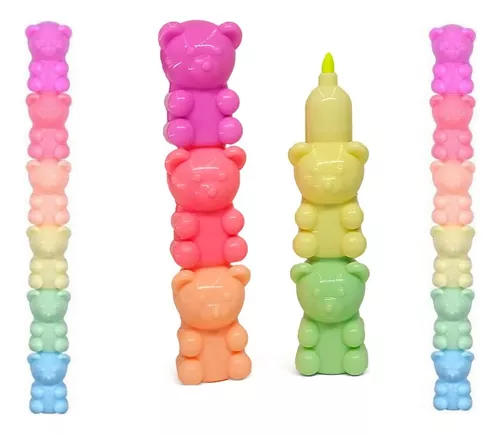 DESTACADOR OSITO DE 6 COLORES2