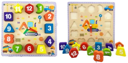 DIDACTICO MADERA DE RELOJ INFANTIL3