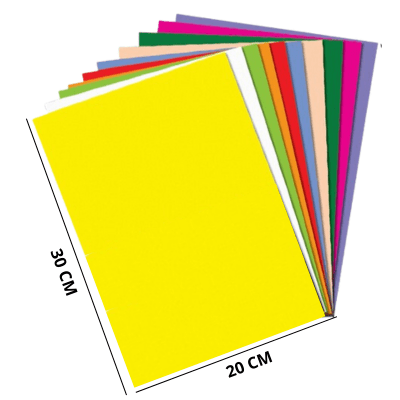 GOMA EVA SURTIDA 20X30 10 UNIDADES 3882942