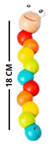 DIDACTICO DE MADERA GUSANO MOLDEABLE 0