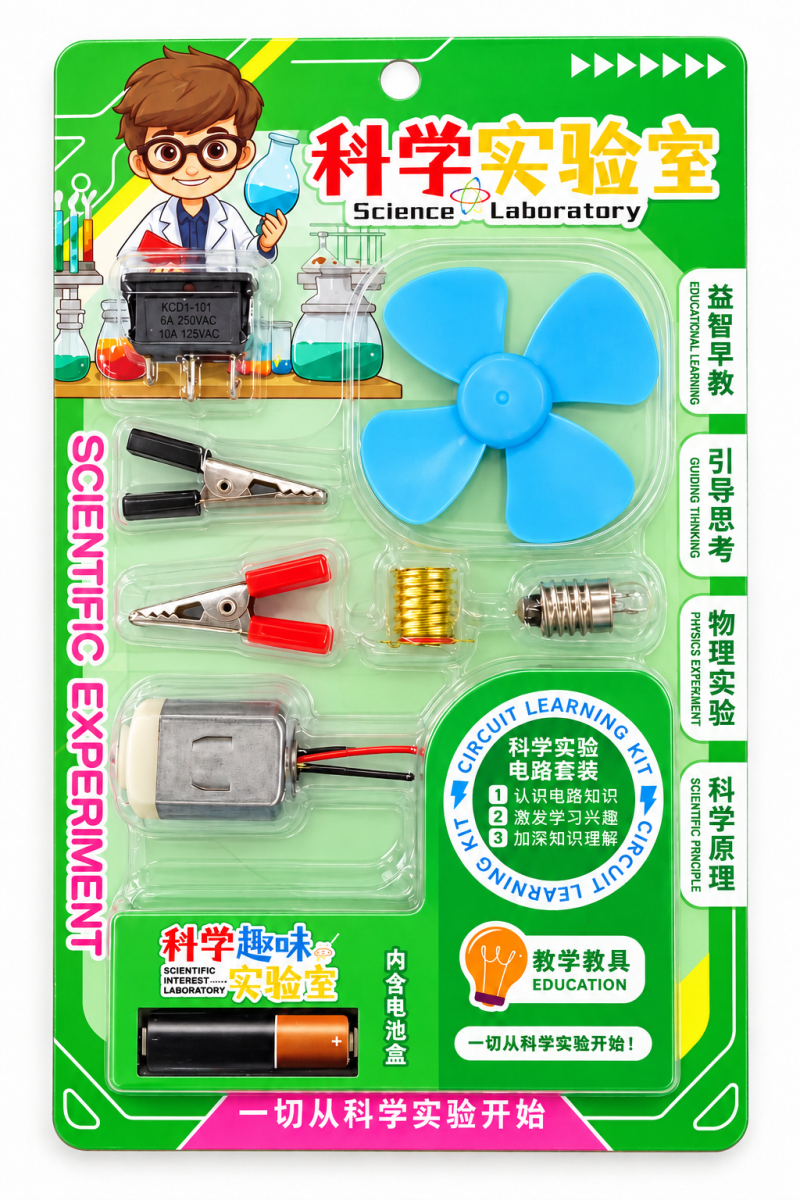 SET DE CIRCUITO ELECTRICO CON MOTOR Y HELICE DE 8 UNIDADES4