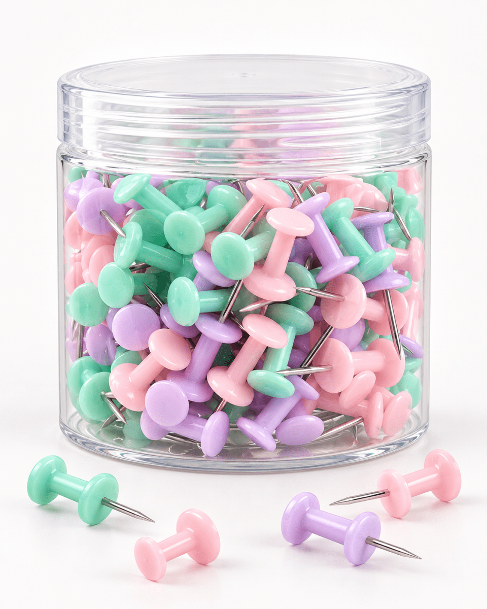 CHINCHE PUSH PING COLORES PASTEL 150 UNIDADES 0