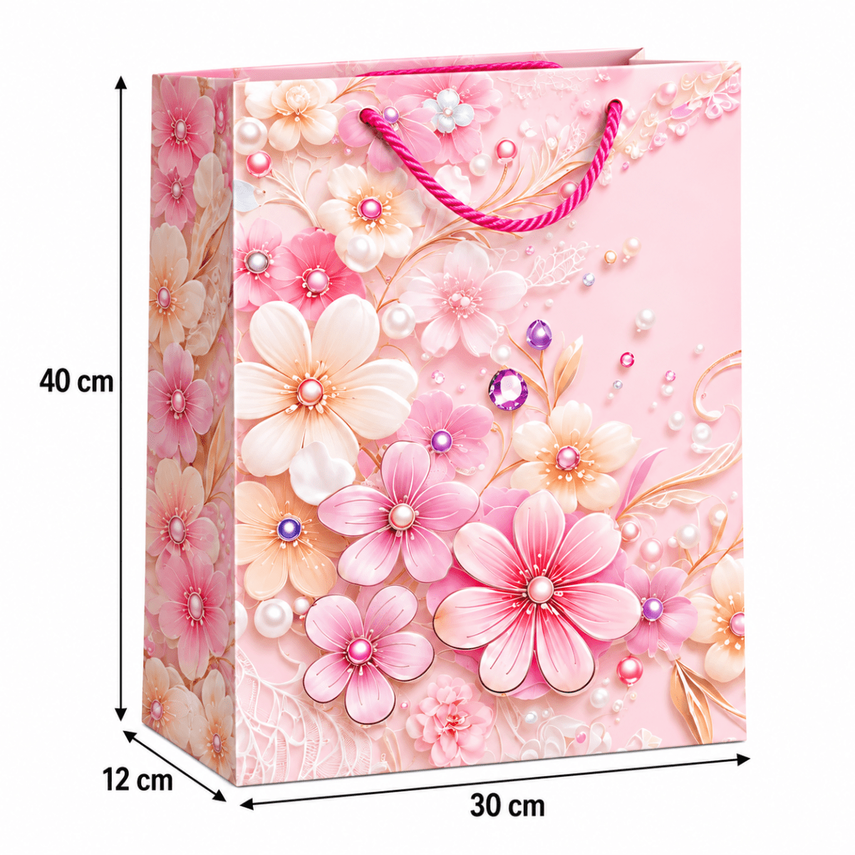 BOLSAS DE REGALO PARA DAMAS GRANDE 30x40x12cm 12 UNIDADES3