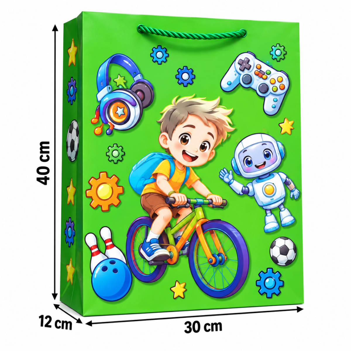 BOLSA DE REGALO NIÑO GRANDE 30X40X12CM5