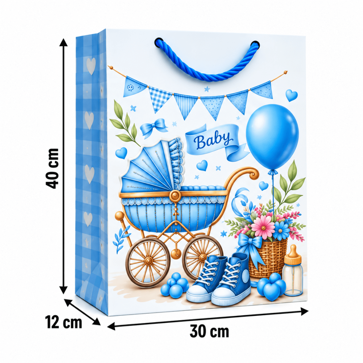 BOLSAS DE REGALO BABY SHOWERS GRANDE 30x40x12cm2