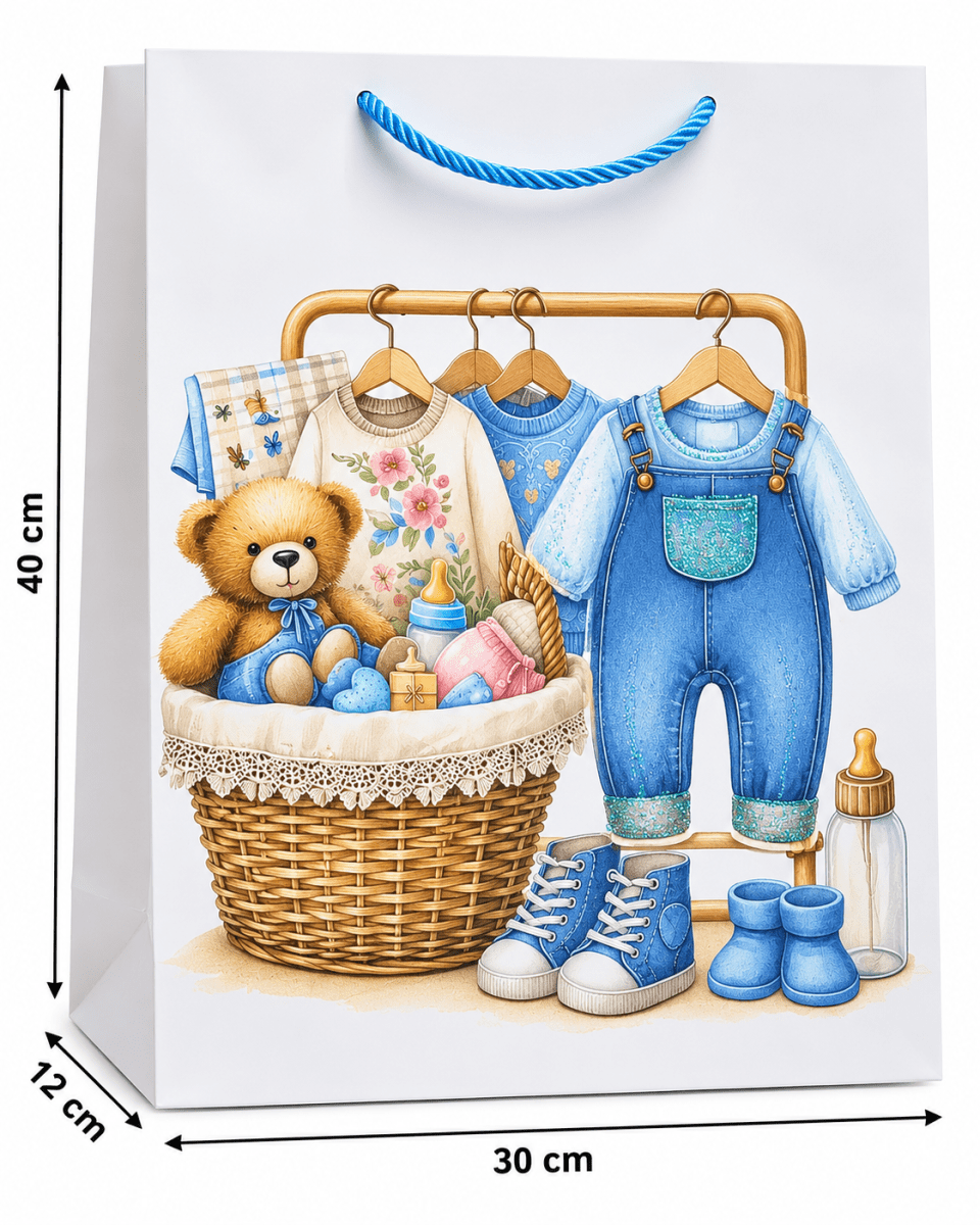 BOLSAS DE REGALO BABY SHOWERS GRANDE 30x40x12cm4