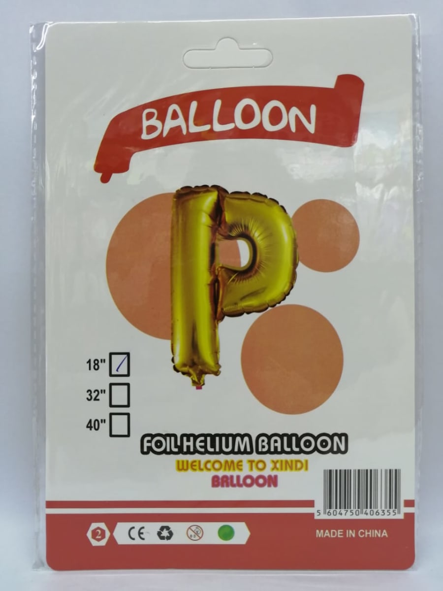 GLOBO METALICOS LETRAS 16'' ALE-20SEP10125