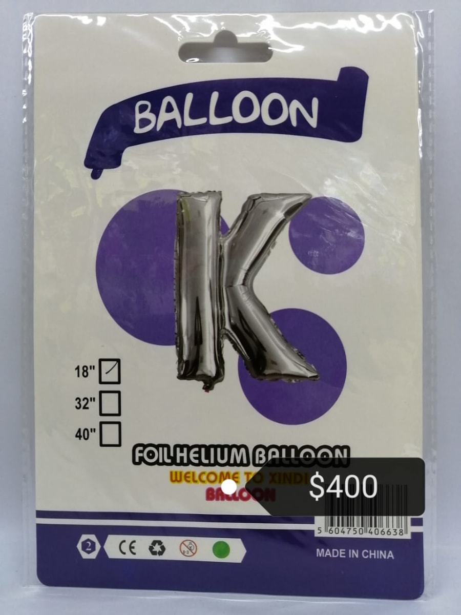 GLOBO METALICOS LETRAS 16'' ALE-20SEP10112