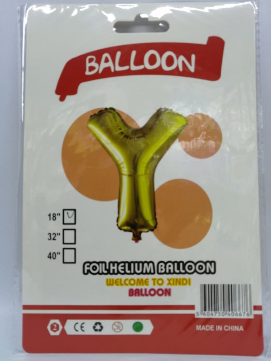 GLOBO METALICOS LETRAS 16'' ALE-20SEP10116