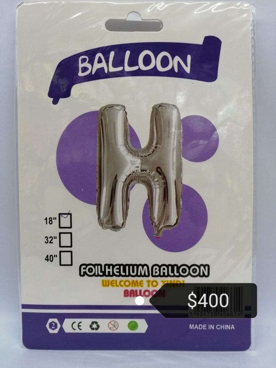 GLOBO METALICOS LETRAS 16'' ALE-20SEP10122