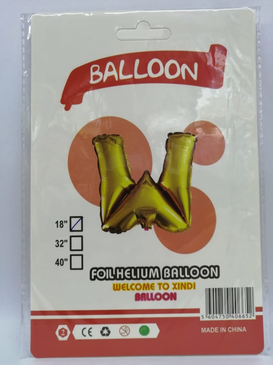 GLOBO METALICOS LETRAS 16'' ALE-20SEP1014