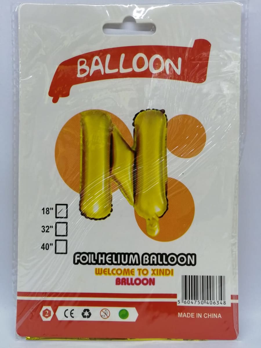 GLOBO METALICOS LETRAS 16'' ALE-20SEP10110