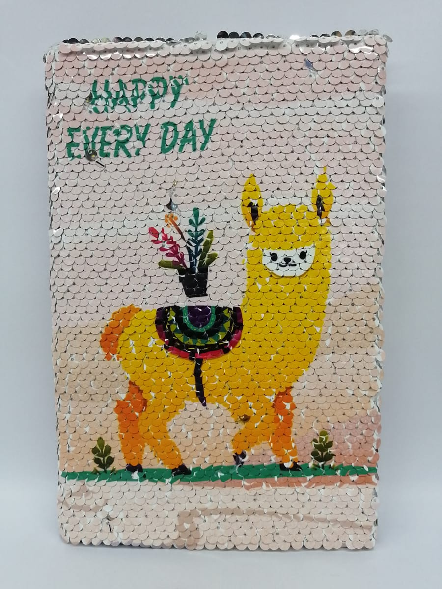 LIBRETA C/LENTEJUELA UNICORNIO ALE-20SEP551