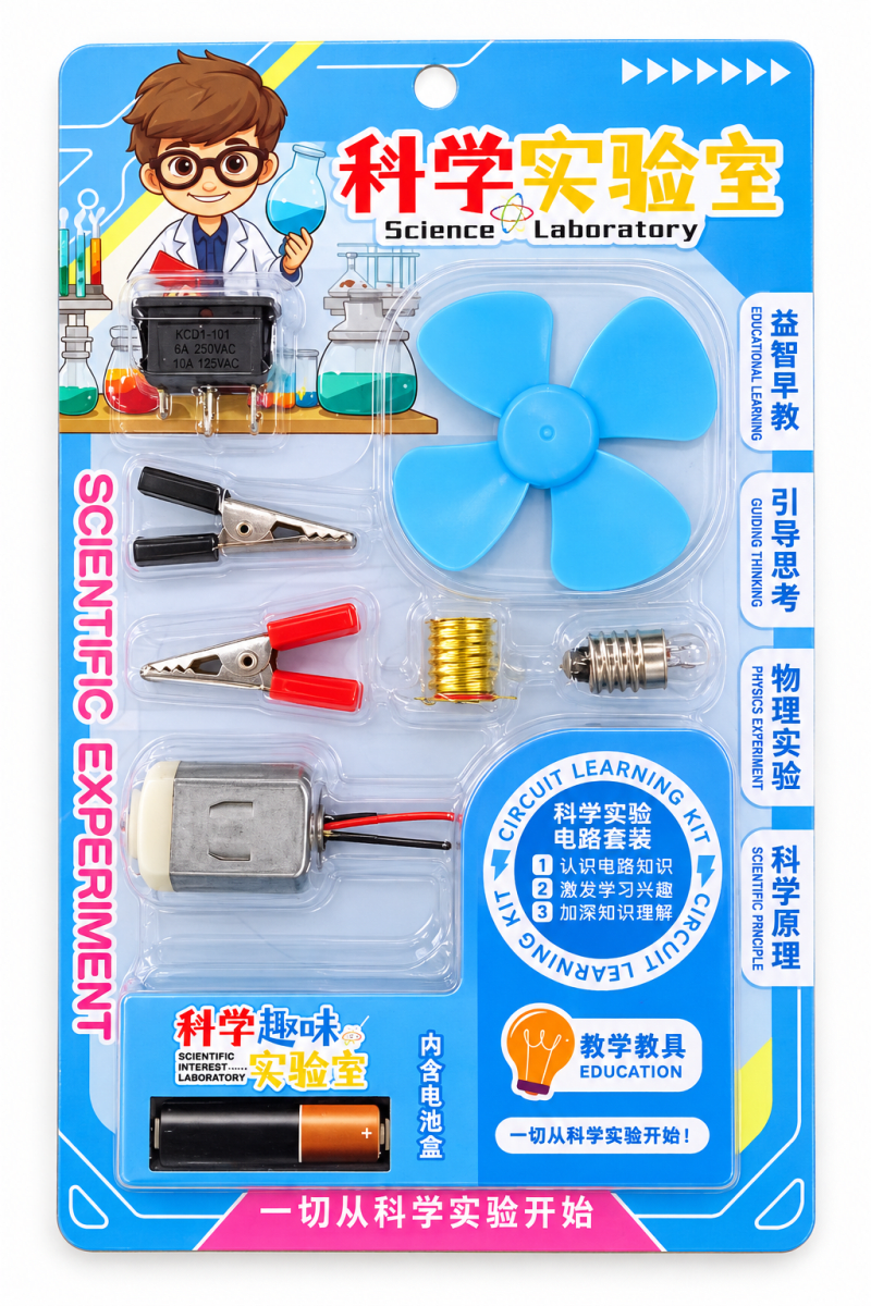 SET DE CIRCUITO ELECTRICO CON MOTOR Y HELICE DE 8 UNIDADES 0