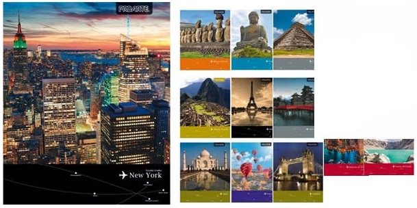 CUADERNO UNIVERSITARIO PROARTE PEOPLE & PLACES 100 HOJAS 7 MM 1
