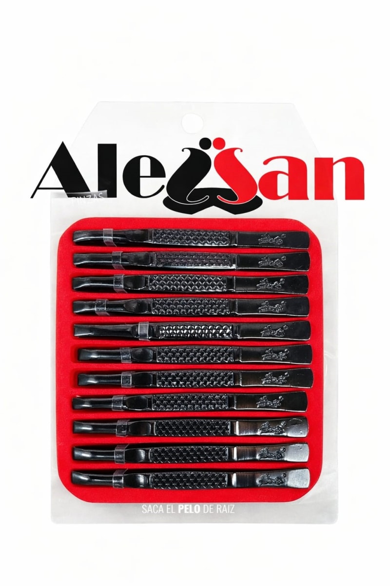 Pinza depilatoria negra grueza x12unid kira kira2