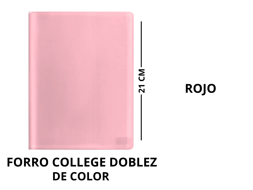 FORRO CUADERNOS DOBLEZ COLOR7