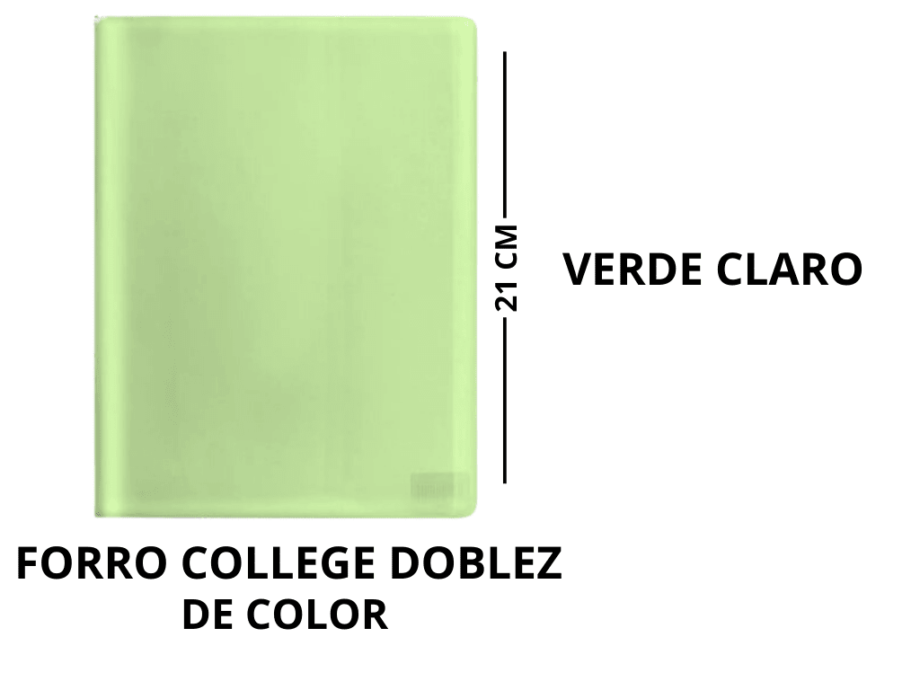 FORRO CUADERNOS DOBLEZ COLOR6