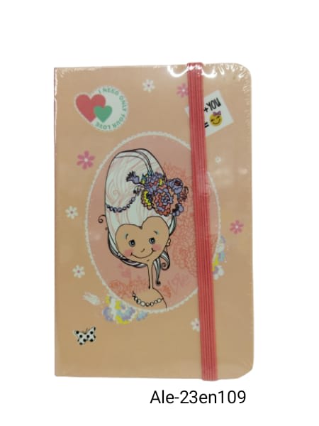 Libreta c/elastico A6 LOVE CATS4