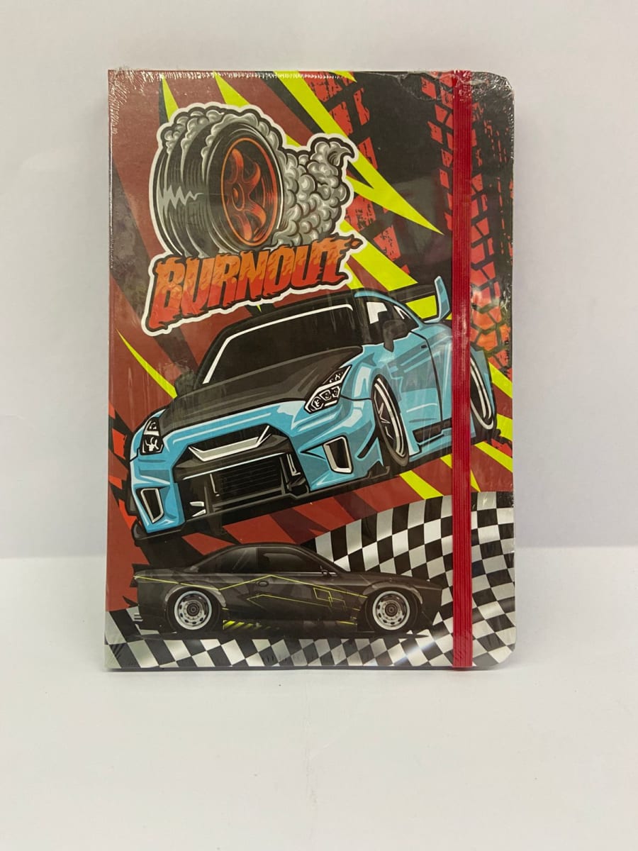 LIBRETA C/ELASTICO AUTOS 14.5X21CM2