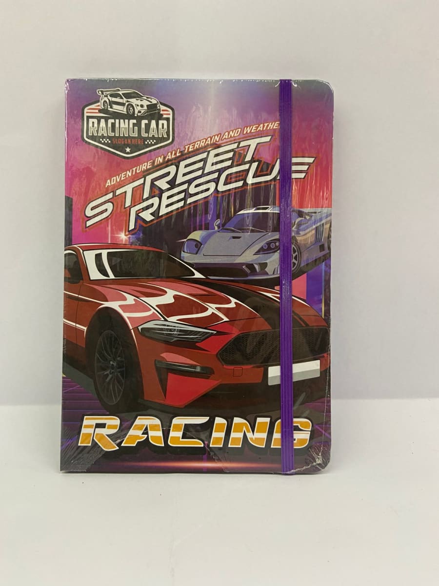 LIBRETA C/ELASTICO AUTOS 14.5X21CM3