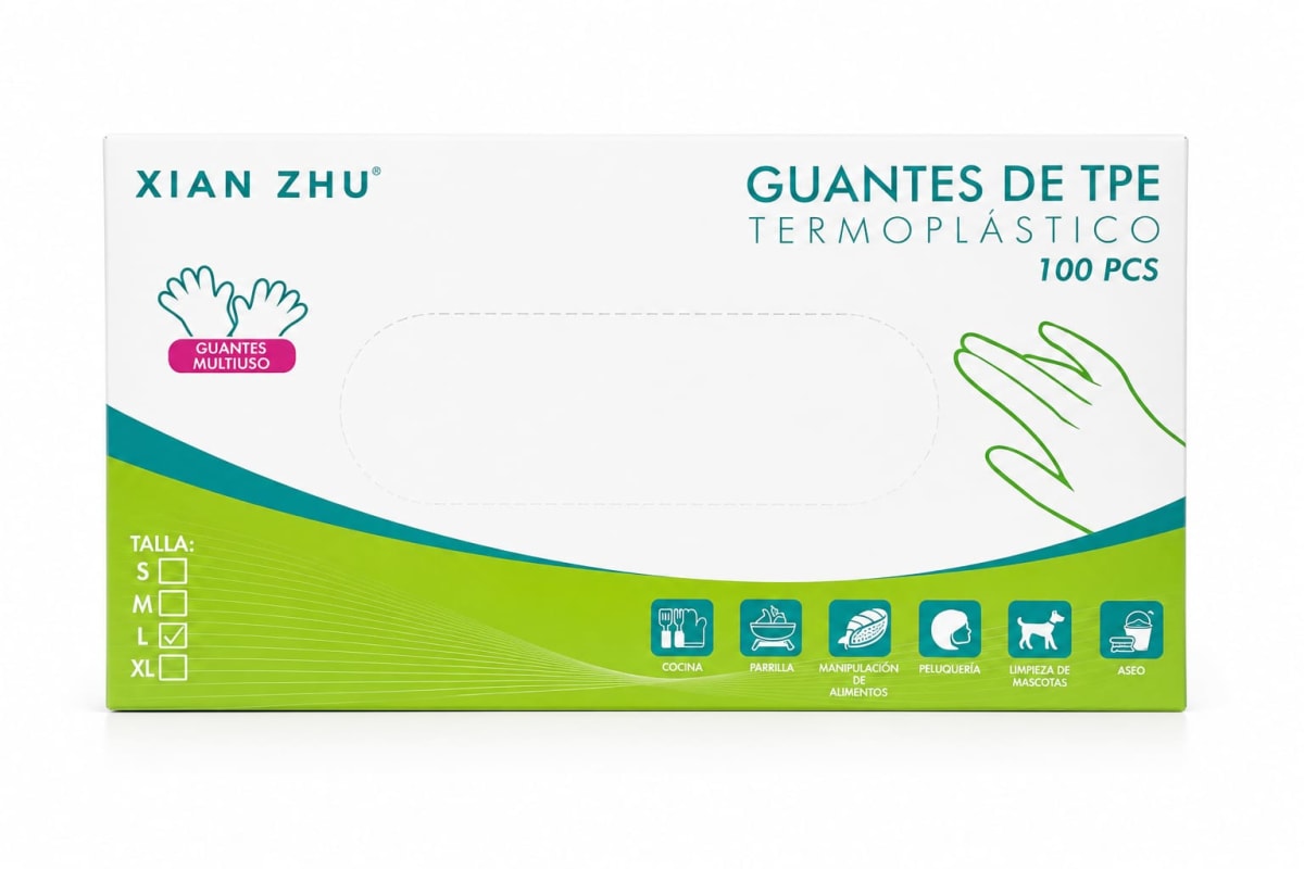 guantes multiuso talla L 96pcs TPE01-L 0